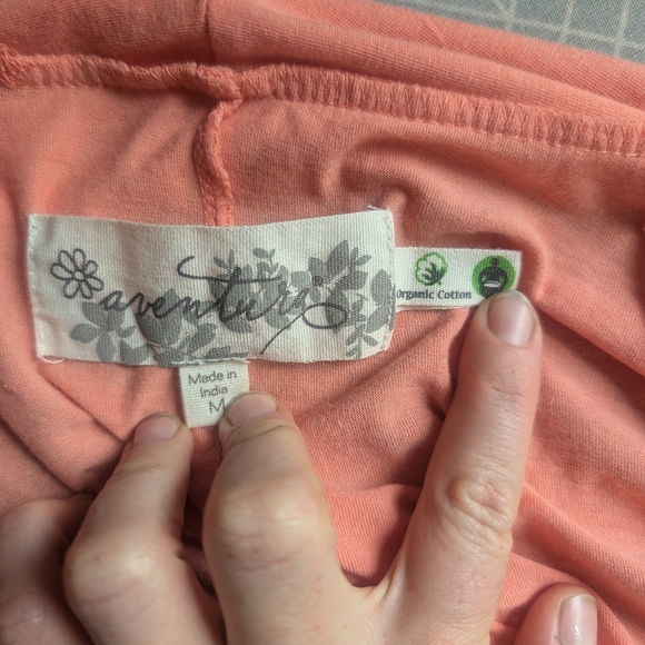 Aventura Peach Organic Cotton Poly Cardigan - Picture 4 of 10